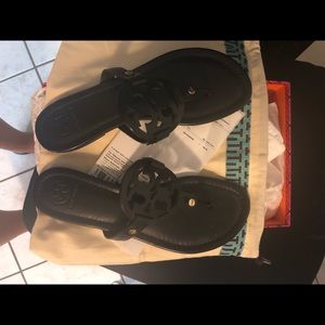 Brand new Tory Burch black Miller sandals